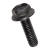 BN 73 - Serrated hex flange head cap screws (VERBUS TENSILOCK®), steel 90, black