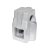 GN135 - Two-way connector clamps, Aluminium, multi part assembly, unequal bore dimensions d1 / s1 and d2 / s2