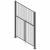 DFTO Doppelflügeltür für Griff, Riegel oder Falleriegelschloss mit Oberlicht - Flügeltüren