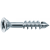 Model 34641 - PANELVIT® COUNTERSUNK HEAD WOOD SCREW POZIDRIVE RECESS HALF THREAD WITH ANTI-SPLITTING POINT - ZINC PLATED