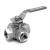 I.4VRT - 3 ways ball valves BSP T PORT 3 WAYS FEMALE REDUCE BORE NP64 Stainless steel 316