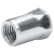 Blind rivet nuts and screws GO-NUT partially hexagonal shank blind rivet nuts small countersunk head galvanized steel