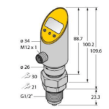 6832716 - Pressure Transmitter (Rotatable), 2 PNP/NPN Transistor Switching Outputs