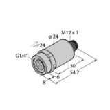 6836643 - Pressure Transmitter, With Voltage Output (3-Wire)