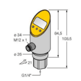 6833306 - Pressure sensor, With Analog Output and PNP/NPN Transistor Switching Output, Out