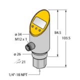 6833339 - Pressure sensor, With Analog Output and PNP/NPN Transistor Switching Output, Out